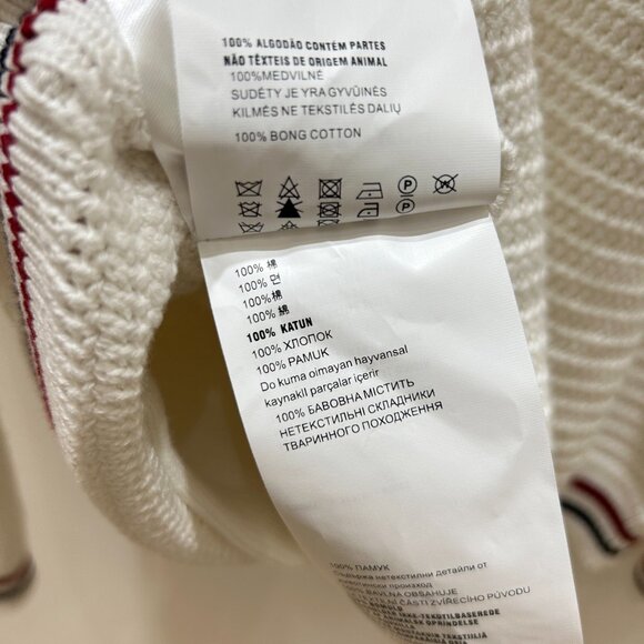 Women's Miu Miu Color-blocked Striped Collared Knit Cardigan Sz M - Picture 2 of 9